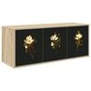 vidaXL Fals&iacute;that&oacute; TV Szekr&eacute;ny BREMEN 102 x 33 x 40 cm Sonoma T&ouml;lgy