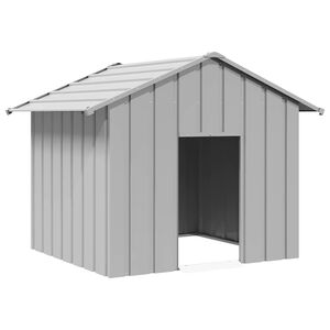 vidaXL Kutyah&aacute;z tetővel 131x101x102 cm horganyzott ac&eacute;l