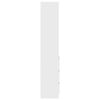 vidaXL feh&eacute;r szerelt fa magasszekr&eacute;ny 37,5x35x180 cm