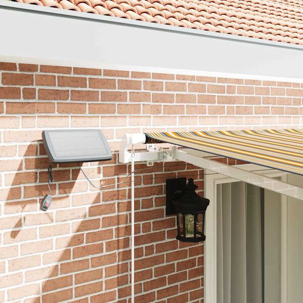 vidaXL Beh&uacute;zhat&oacute; napellenző Soksz&iacute;nű 400 &times; 300 cm Sz&ouml;vet &eacute;s Ac&eacute;l