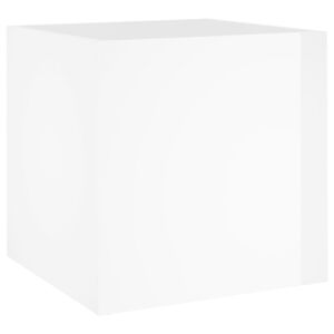 vidaXL magasf&eacute;nyű feh&eacute;r szerelt fa vir&aacute;gtart&oacute; 40 x 40 x 40 cm