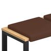 vidaXL Padp&aacute;rna 2 pcs Műbőr Barna M&eacute;ret: 35 cm m&eacute;ly