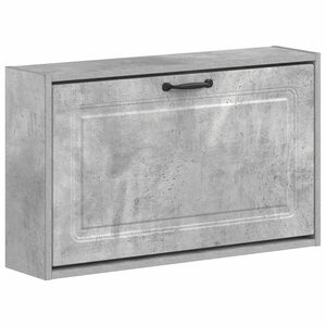 vidaXL Fali Cipőtart&oacute; UTRECHT 71 x 17 x 43 cm Szerelt Fa Betonsz&uuml;rke