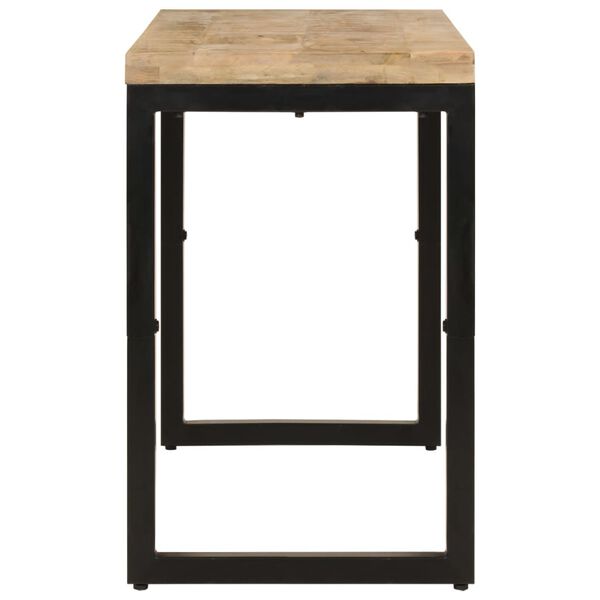 vidaXL t&ouml;m&ouml;r mang&oacute;fa &eacute;tkezőasztal 110 x 50 x 76 cm