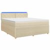 vidaXL Boxspring &aacute;gy matraccal Kr&eacute;msz&iacute;nű 160 x 200 cm Sz&ouml;vet