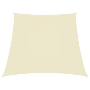 vidaXL kr&eacute;msz&iacute;nű trap&eacute;z alak&uacute; oxford-sz&ouml;vet napvitorla 2/4 x 3 m