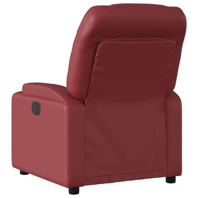 vidaXL bordó műbőr dönthető fotel