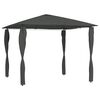 vidaXL antracitsz&uuml;rke pavilon oszlop takar&oacute;kkal 3 x 3 x 2,6 m 160 g/m&sup2;
