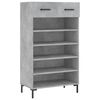 vidaXL betonsz&uuml;rke szerelt fa cipőszekr&eacute;ny 60x35x105 cm