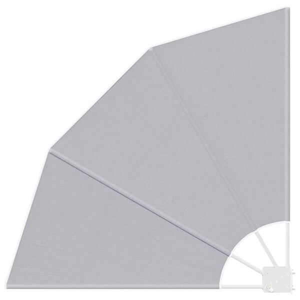 vidaXL Erkély adatvédelmi képernyő Szürke 115 x 115 cm szövet