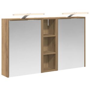 vidaXL F&uuml;rdőszobai Szekr&eacute;ny Szett 3 pcs 106 x 16 x 62,5 cm Faanyag