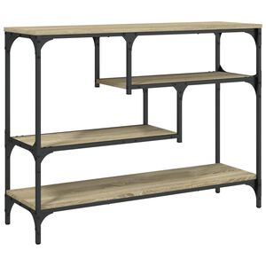 vidaXL sonoma t&ouml;lgy sz&iacute;nű szerelt fa doh&aacute;nyz&oacute;asztal 100x30x75 cm