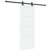 vidaXL Cs&uacute;sz&oacute; ajt&oacute; ORKDAL 78 x 202 cm Szerelt Fa Feh&eacute;r &eacute;s Fekete