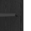 vidaXL Sz&eacute;f Musta tammi 35 x 37 x 76 cm Faanyag