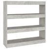 vidaXL betonsz&uuml;rke t&eacute;relv&aacute;laszt&oacute; k&ouml;nyvszekr&eacute;ny 100 x 30 x 103 cm
