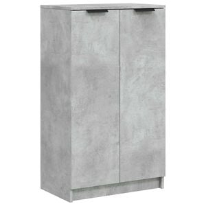 vidaXL betonsz&uuml;rke szerelt fa cipősszekr&eacute;ny 59 x 35 x 100,5 cm
