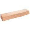 vidaXL vil&aacute;gosbarna kezelt t&ouml;m&ouml;r t&ouml;lgyfa fali polc 40x10x6 cm