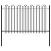 vidaXL T&uuml;ske &Iacute;ves Ker&iacute;t&eacute;s DRONTEN 200 x 166 cm Porsz&oacute;rt ac&eacute;l Fekete