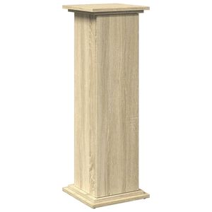 vidaXL sonoma t&ouml;lgy szerelt fa bemutat&oacute;&aacute;llv&aacute;ny t&aacute;rol&oacute;val 31x30x90 cm