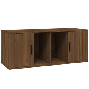 vidaXL barna t&ouml;lgysz&iacute;nű szerelt fa TV-szekr&eacute;ny 100 x 35 x 40 cm