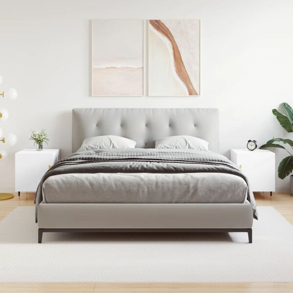 vidaXL 2 db feh&eacute;r szerelt fa &eacute;jjeliszekr&eacute;ny 40 x 40 x 50 cm