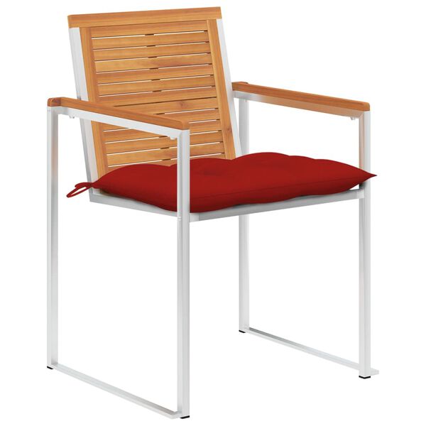 vidaXL 8 db t&ouml;m&ouml;r ak&aacute;cfa kerti sz&eacute;k p&aacute;rn&aacute;kkal