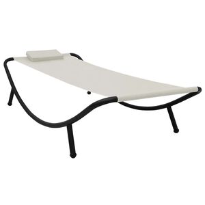 vidaXL kr&eacute;msz&iacute;nű ac&eacute;l kerti &aacute;gy 200 x 90 cm
