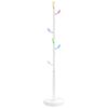 vidaXL feh&eacute;r porsz&oacute;rt vas ruhafogas 172 cm