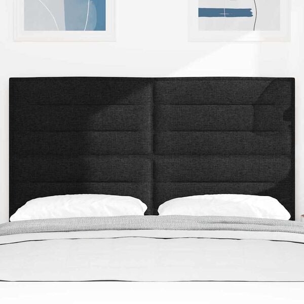 vidaXL LED &aacute;gyt&aacute;mla LED -es l&aacute;mp&aacute;kkal Fekete 144 cm Poli&eacute;szter