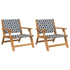 vidaXL Kerti b&uacute;tor 2 pcs Fekete &eacute;s Feh&eacute;r 67 x 78 x 73 cm T&ouml;m&ouml;r Ak&aacute;cfa