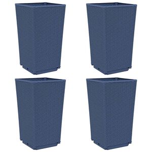 vidaXL 4 db k&eacute;ksz&uuml;rke polipropil&eacute;n kerti &uuml;ltetől&aacute;da 32,5 x 32,5 x 57 cm