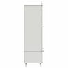 vidaXL Kr&eacute;t&aacute;val &Iacute;rt Dresser ROROS Feh&eacute;r 90 x 45 x 165 cm Faanyag