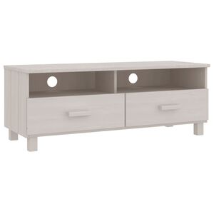 vidaXL HAMAR feh&eacute;r t&ouml;m&ouml;r fenyőfa TV-szekr&eacute;ny 106 x 40 x 40 cm