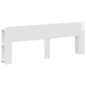 vidaXL Fejhajt&oacute; szekr&eacute;ny t&aacute;rol&oacute;val Magasf&eacute;nyű Feh&eacute;r Szerelt Fa