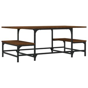 vidaXL barna t&ouml;lgysz&iacute;nű szerelt fa doh&aacute;nyz&oacute;asztal 100 x 50,5 x 40 cm