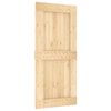 vidaXL Cs&uacute;sz&oacute; ajt&oacute; NARVIK Term&eacute;szetes &eacute;s Fekete 95 x 210 cm (213,5 cm)