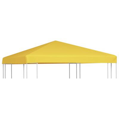 vidaXL sárga pavilon-tetőponyva 270 g/m² 3 x 3 m