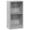 vidaXL sz&uuml;rke sonoma sz&iacute;nű szerelt fa k&ouml;nyvespolc 40 x 24 x 76 cm