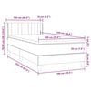 vidaXL Box Spring &aacute;gy matraccal r&oacute;zsasz&iacute;n 100x220 cm b&aacute;rsony