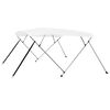 vidaXL feh&eacute;r n&eacute;gy&aacute;g&uacute; bimini tető 243 x 196 x 137 cm
