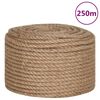 vidaXL 100% juta k&ouml;t&eacute;l 12 mm 250 m