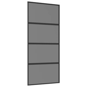 vidaXL Cs&uacute;sz&oacute; ajt&oacute; 90 x 205 cm Edzett &Uuml;veg &eacute;s Alum&iacute;nium