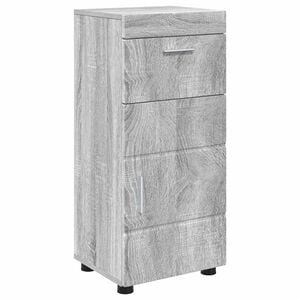 vidaXL F&uuml;rdőszobai Szekr&eacute;ny Szett fi&oacute;kkal TULUM Sz&uuml;rke Sonoma Faanyag