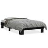 vidaXL fekete szerelt fa &eacute;s f&eacute;m &aacute;gykeret 75 x 190 cm