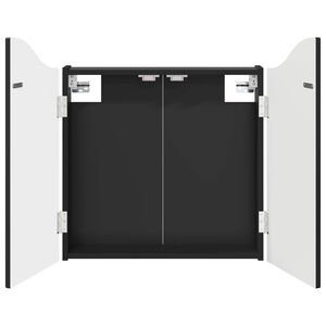 vidaXL Darts szekr&eacute;ny Fekete 56 x 12 x 63 cm Szerelt Fa
