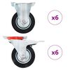 vidaXL 12 db g&ouml;rgő 100 mm