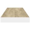 vidaXL 4 db t&ouml;lgysz&iacute;nű &eacute;s feh&eacute;r MDF lebegő fali polc 120x23,5x3,8 cm