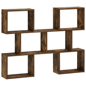 vidaXL Falpolc F&uuml;st&ouml;s T&ouml;lgy 103 x 17 x 80 cm Szerelt Fa