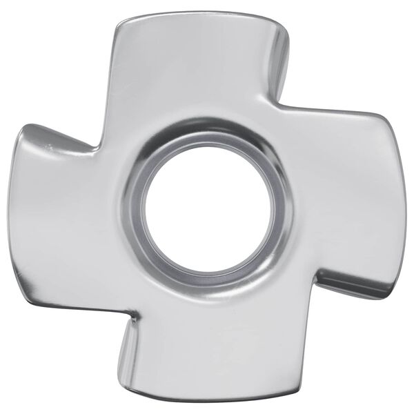 vidaXL Pronged T-any&aacute;s 2 pcs Ez&uuml;st M6 mm Ac&eacute;l