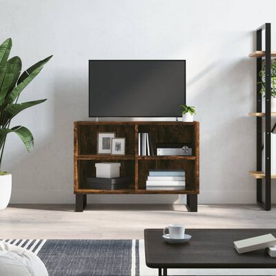 vidaXL füstös tölgy színű szerelt fa TV-szekrény 69,5x30x50 cm